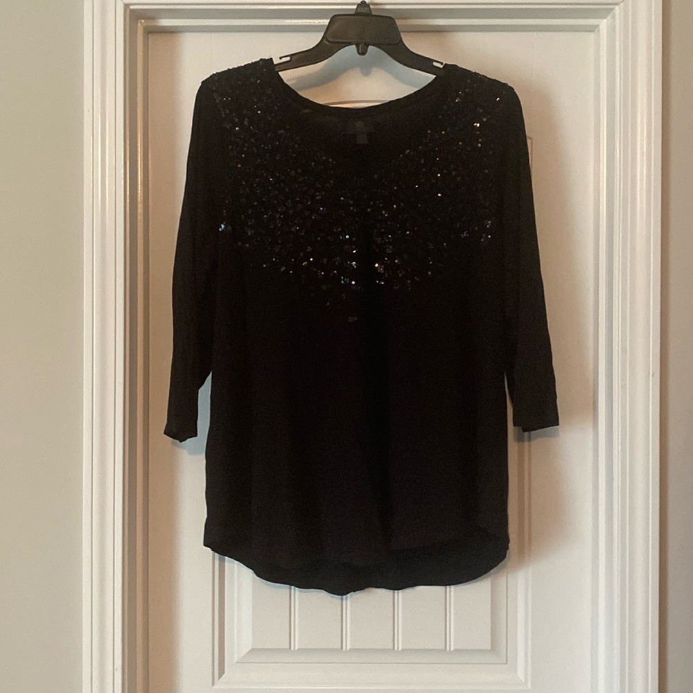 Black Sequin shirt